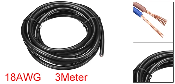 2 Core 18AWG 9.8ft Uxcell РВВ провод кабель удлинитель Медный провод проводник 2/3/7/8/10 сердечник 13/16/17/18/20 AWG 1/2/3/6 м 3,3/6,6/ 9,8/19.7ft - Цвет: 2 Core 18AWG 9.8ft