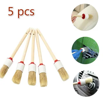 

5pcs Detailing Brush Car Wash Brush for Washing Car Interior Cleaning Wheel Gap Rims Dashboard Air Vent Trim Detailing Tool