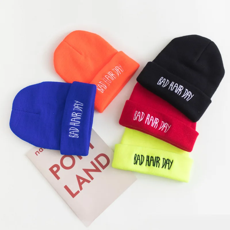 

Men And Women Child Hip Hop Fashion Child Versatile Children Wool Cap 2019 Autumn And Winter New Style BOY'S Knitted Hat Set of