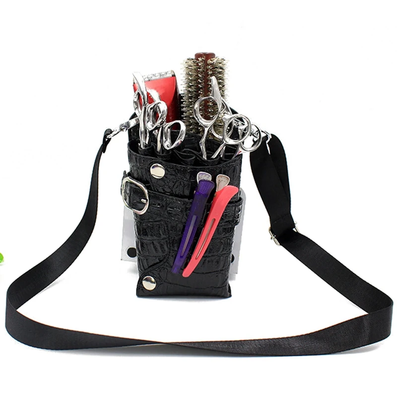 

New Hair Scissors Bag High Quality Hairdressing Pockets Waterproof Scissor Waist Bag Crease Resistant Barber Bag Hair Care Tool