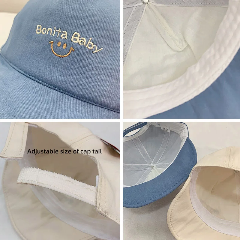 Summer Baby Baseball Cap For Toddler Boys Girls Soft Eaves Hat Cute Letter Infant Adjustable Caps