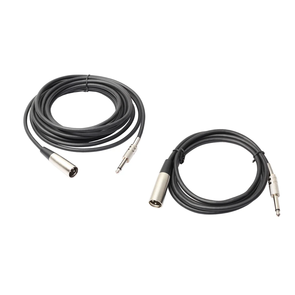 2шт XLR 3Pin штекер 6,35 мм аудио разъем микрофонный кабель для микрофона Studio Pro аудио
