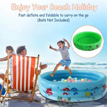 

Children Family Inflatable Ocean themed Swimming Pool Round Garden Party Outdoor Swimming Pool 120cm 3 Colors