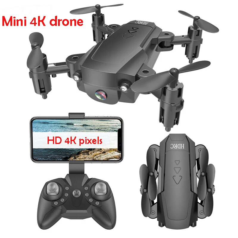 Cheap Folding mini Drone 4K HD Wide-angle Camera Aerial WiFi fpv Quadcopter Altitude Hold Long Battery Life RC Helicopter toys