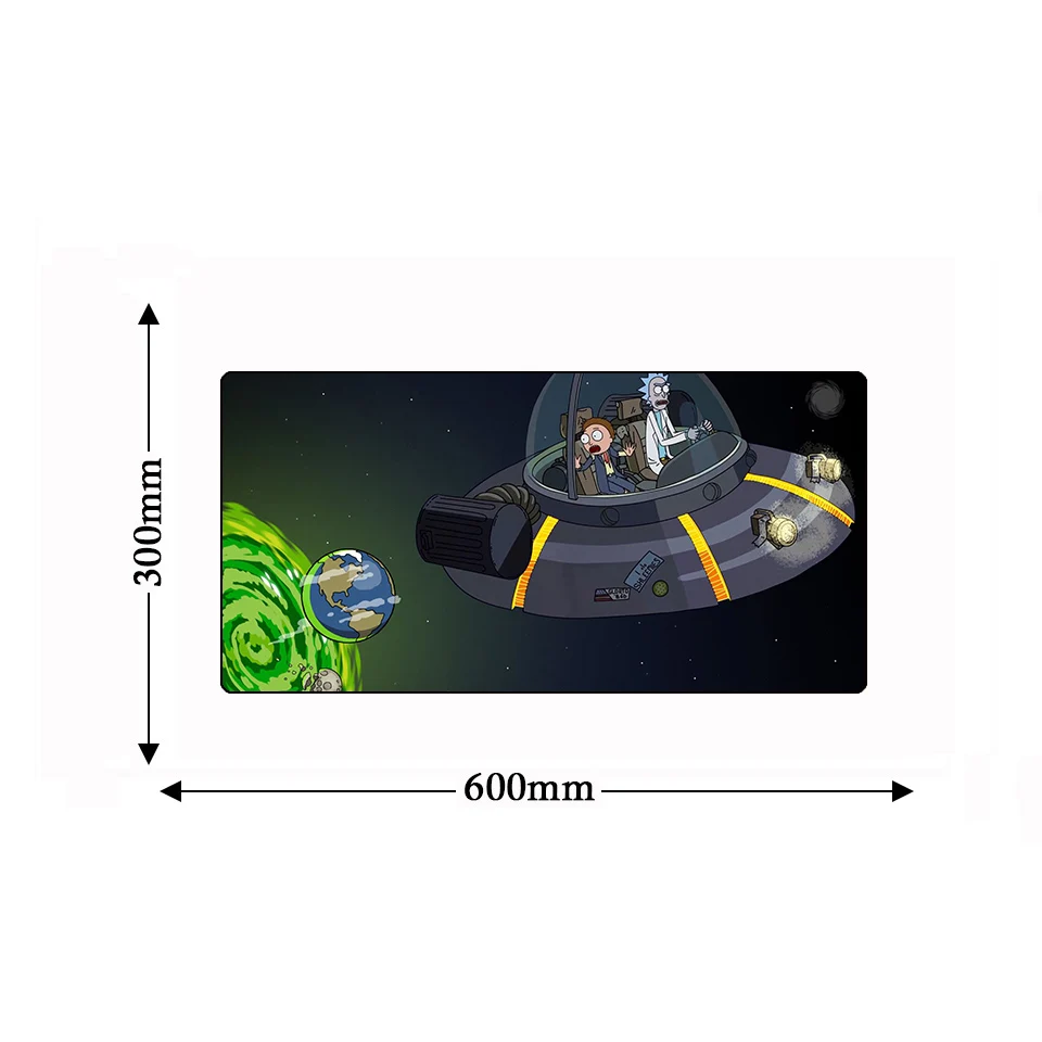  Large Locking Edge 600*300mm Anime Rick Morty Game Gamer Computer Mousepad Notebook Laptop Gaming C