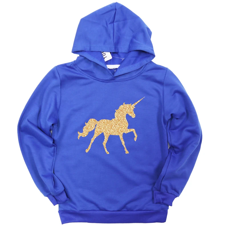 Hoodies 14 Детские толстовки с капюшоном для мальчиков и девочек с принтом единорога; Верхняя одежда; цвет белый, черный, серый; толстовка с капюшоном для малышей; одежда с героями мультфильмов для От 2 до 14 лет; Ropas - Цвет: Hoodies 14