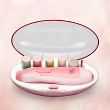 1 Набор, электрический триммер для ногтей для взрослых и детей, портативный безопасный маникюрный педикюр для детей, для взрослых, тихая пилочка для ногтей, уход за ногтями