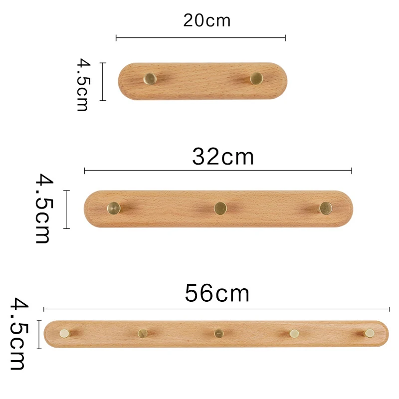 Крючок для одежды из цельного дерева, настенный, перфорированный крючок для одежды, скандинавский, офисный, бытовой, настенная вешалка, настенный крючок, аксессуары для украшения дома