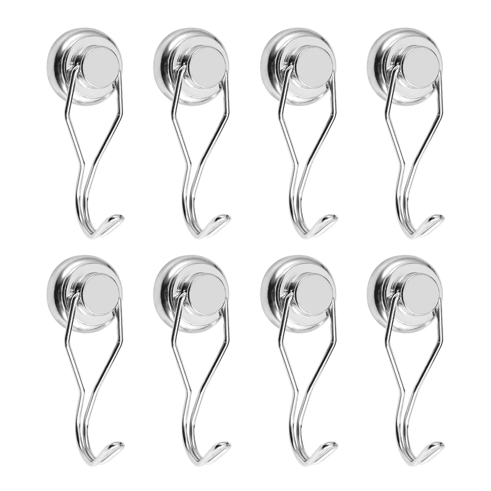 

8PCS 6PCS SNG25L Swivel Swing Powerful Magnetic Hooks Strong Heavy Duty Neodymium Magnet Hooks For Refrigerator Haning Tools