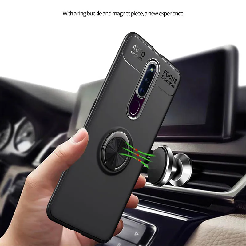 Корпус телефона для OPPO F11 Pro чехол роскошный кожаный мягкий силиконовый Край Ткань задняя оболочка защитный для OPPO F11 корпус Coque