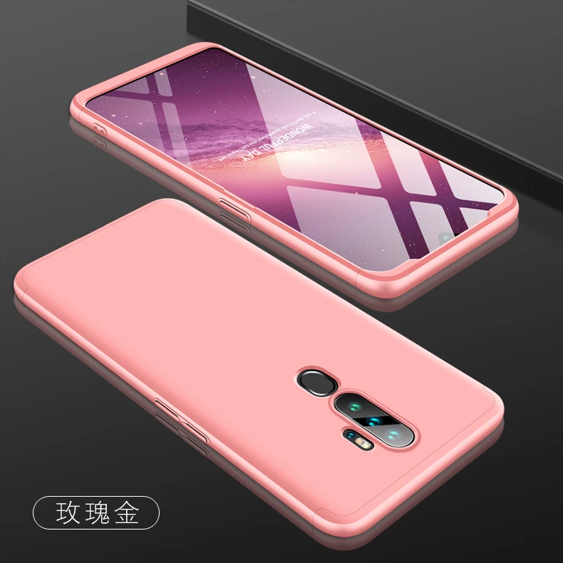 Для Oppo A9 A5 чехол жесткий 3 в 1 матовая Броня гибридная защитная задняя крышка для телефона для Oppo A11 A11X 360 Полное покрытие 6,5 Дюймов