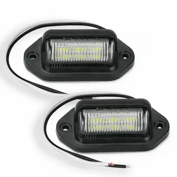 

Boats LED license plate light Aircraft Automotive 4pcs Universal White