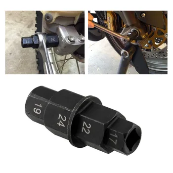 

1Pc 17 19 22 24mm Motorcycle Front Rear Wheel Axle Hex 17 19 22 24mm Axle Hex Spindle Driver Removal Tool Motorcycle Axle Tool