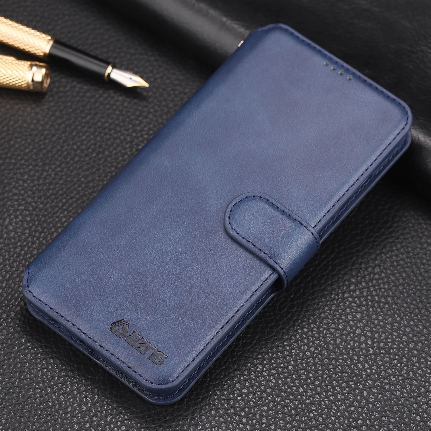 Azns бумажник телефон чехол для huawei P30 Lite чехол PU флип 6,15 дюймов Чехол для Nova 4E бизнес оболочки