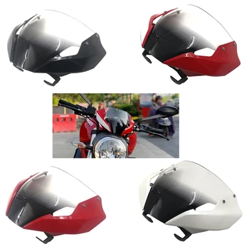 

For Ducati Monster 821 Hyperstrada 821 Stnipe 2018 - 2020 Windshield Windscreen Injection Front Head Cowling Upper Frame Fairing
