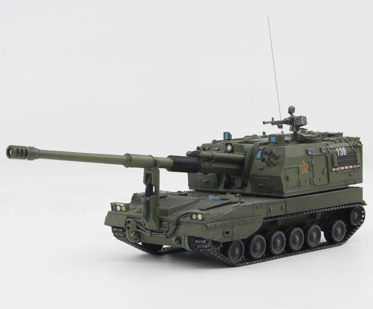 Fine 1: 72 Китайская армия plz05 самоходный пистолет коллекция коробка с окошком для демонстрации модели