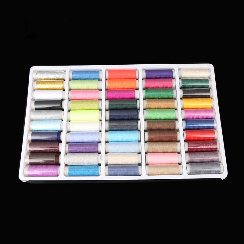 

Sewing Thread 50 Colors Includes Gold&Silver Embroidery Thread High Quality Sewing Machine and Hand Sewing Supplies