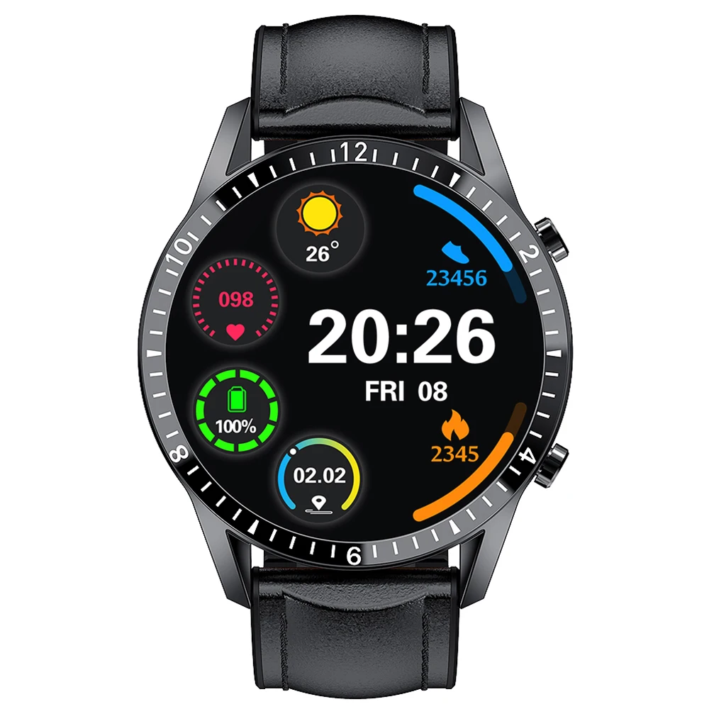 2020 New i9 Smart Watch Full Touch Round Screen Bluetooth Call Smartwatch Men Women Sports Fitness Waterproof Watch