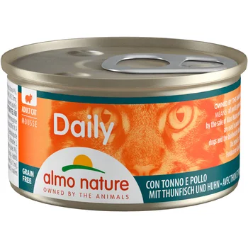 

ALMO NATURE ALMO NATURE CAT DAILY MENU for adult cats gentle mousse with tuna and chicken 85g