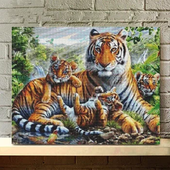 

Tiger Beast 5D Diamond Painting Cartoon Characters Needlework Pattern Diamond Embroidery Cross Stitch Wall Hanging Painting