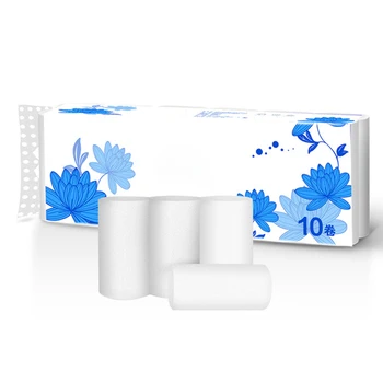

12 Roll Strong Soft 4-Ply Toilet Paper Bath Tissue Bulk Roll Skin-friendly LDO99