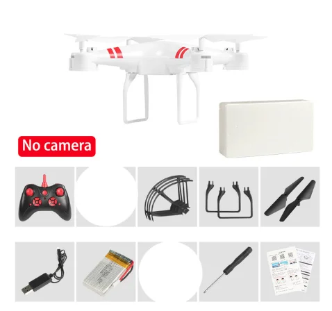 NO Camera White Дрон 4k камера HD Wifi Трансмиссия fpv Дрон с воздушным давлением фиксированная высота четырехосный Самолет rc вертолет с камерой - Цвет: NO Camera White