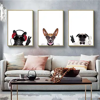 

Custom Poster Fashion Animals@a Canvas Wall Art Picture Set Posters Home Decor Prints Abstract Prints for Room20-0923-10