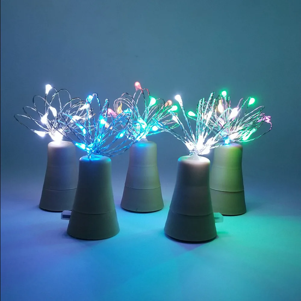 6 pcs per lot 10LED/15LED/20LED Garland Solar Wine Bottle Lights Fairy Lights Christmas Light LED Copper Garland Wire led light