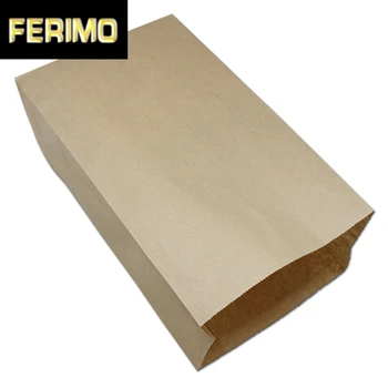 

30Pcs/Lot Brown Open Top Kraft Paper Oil Proof Stand Up Storage Package Bag For Cookies Baked Foods Packing Crafts Paper Pouches
