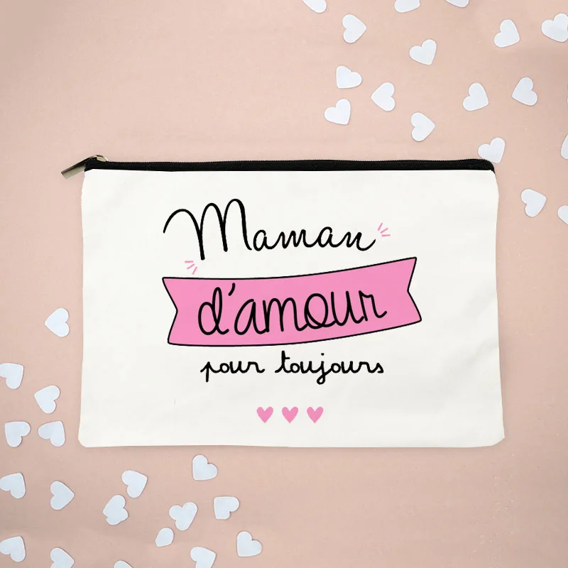 Женская сумка для макияжа с надписью LOVE MOM | Багаж и сумки