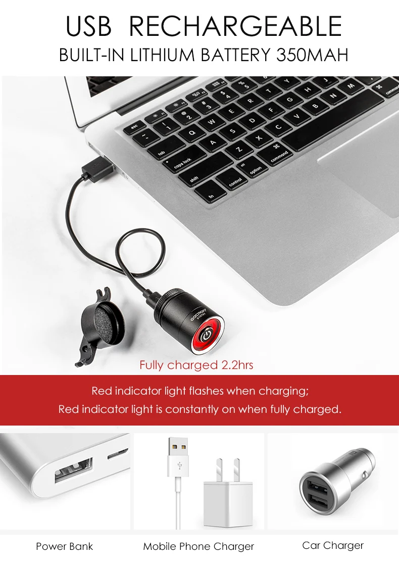 Discount GACIRON Usb Bike Tail Light lantern Smart Brake Sensor Taillights MTB Road Cycle Rear Led Waterproof Bycicle Back Lights 5