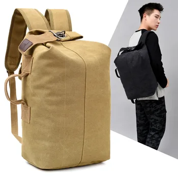 

D-606# New Fashion Outdoor Canvas Bags Women and Men Backpack