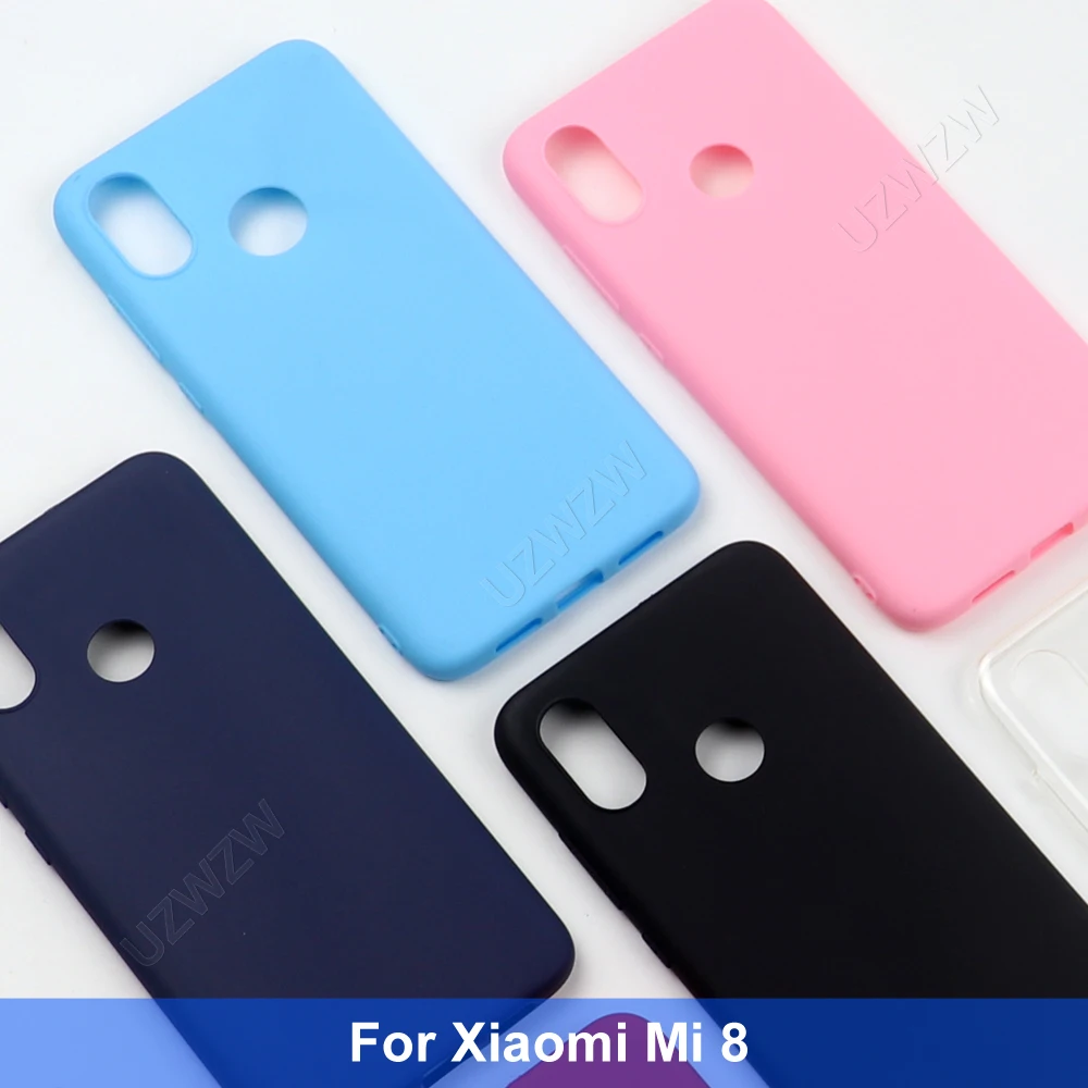 Мягкий Силиконовый ТПУ чехол для Xiaomi Mi 8 матовый чехол-накладка | Мобильные
