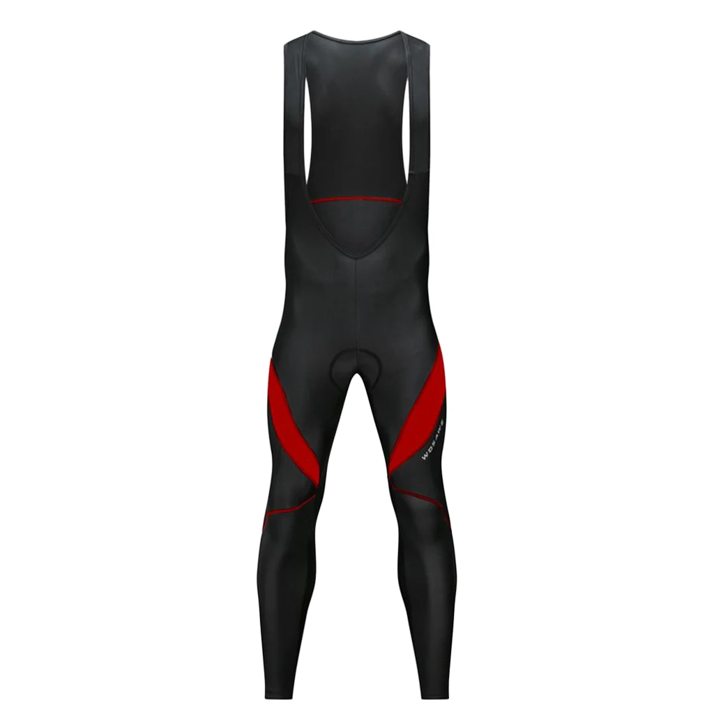 

Men's 3D Gel Padded Cycling Long Bib Pants Warm Winter Thermal Padded Bib Tights