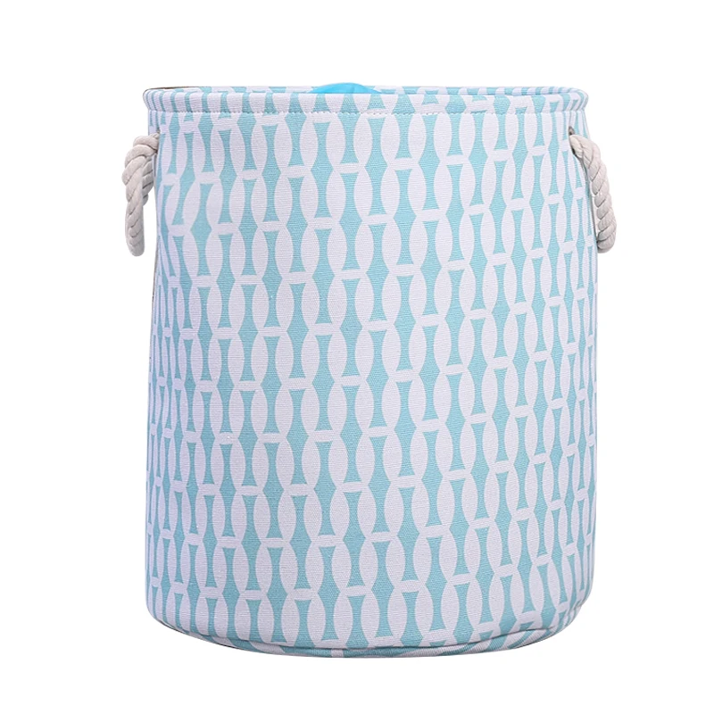 Водонепроницаемый двухслойный EVA ткань складная корзина для белья грязная одежда Органайзер ведро для хранения игрушек корзина с ручками - Цвет: 8