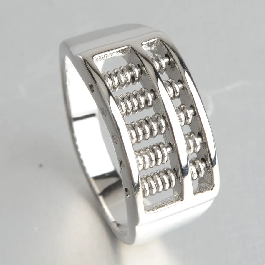 Keisha Lena abacus широкое Помолвочное кольцо для мужчин золото серебро-цвет нержавеющая сталь Высокое качество Прямая#7~ 12