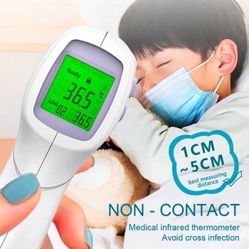

Muti-fuction Digital Infrared Thermometer Gun Baby/Adult Non-contact Thermometer Forehead Body Temperature Measurement Device