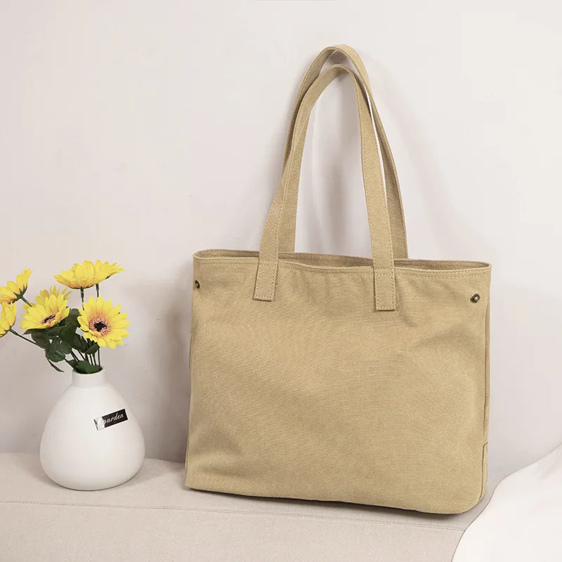 

Japanese Large-capacity Canvas One-shoulder Tote Bag Go Shopping Everyday Commuter Handbag