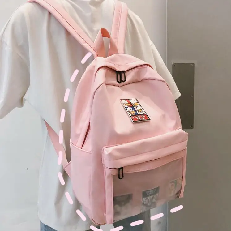 Милые прозрачные женские сумки из ПВХ для девочек, школьные рюкзаки