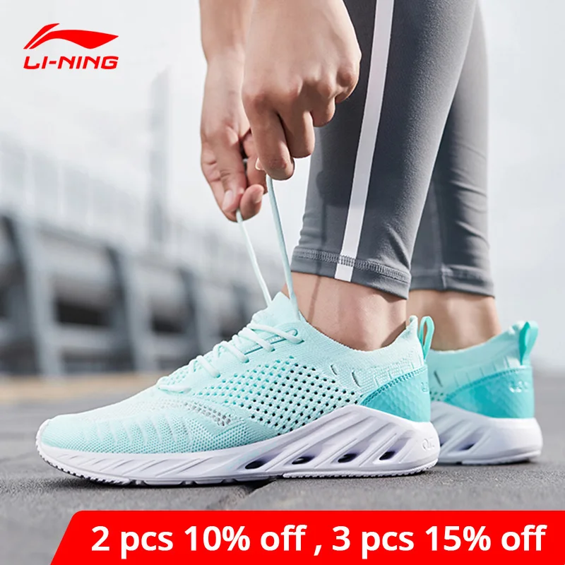 Женские кроссовки для бега Li Ning дышащие с подкладкой из моно пряжи подходят