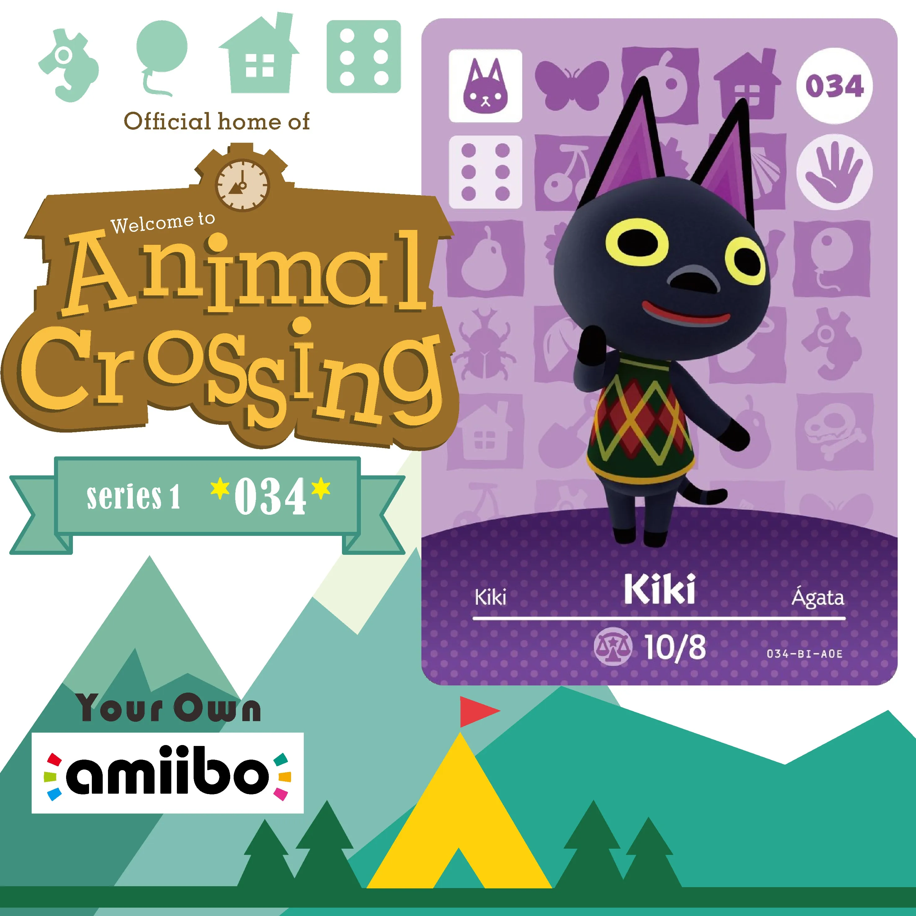 Animal Crossing Amiibo Card Amiibo Card Animal Crossing Series1 34Kiki Animal  Crossing New Horizons Fast Shipping - AliExpress Security & Protection
