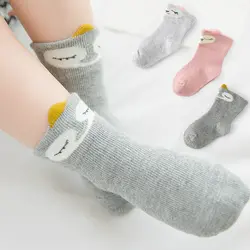 3 пар/лот носки для девочек хлопок на осень и зиму носки на мальчика носки для детей милый мультфильм смешные носки для малыша 2019 Фирменная