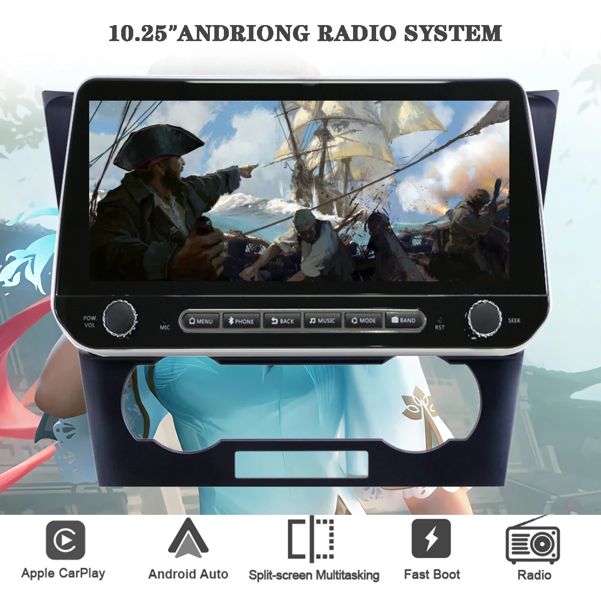 10.25 ''Ips Car Stereo Autoradio Video Music Mp5 Navigatore Gps Tablet Tablet Cassette Per Chevrolet Epica 2006 - 2012 Dsp Rds Auto