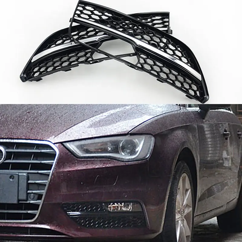 Абс RS3 стильные Противотуманные фары гриль крышки отделки для Audi A3 Стандартный
