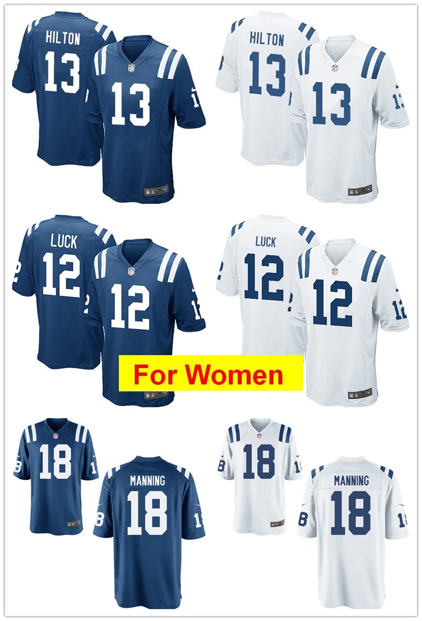 Женские футбольные майки в Индианаполисе#13 TY вот-вот,#12, Andrew Luck#18, Peyton