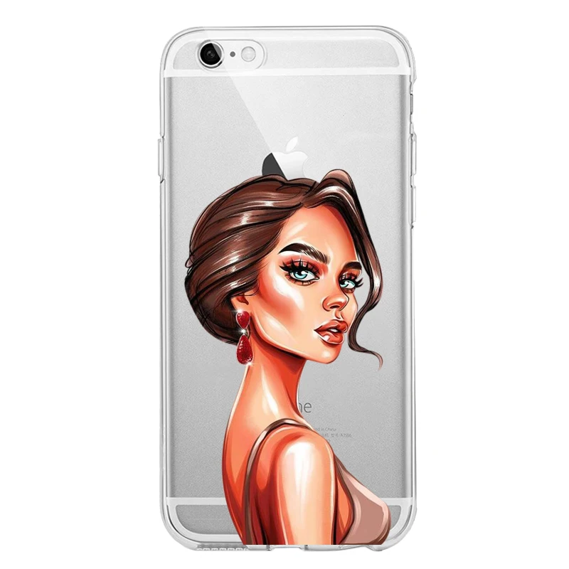 Goddess Art Princess Girls женский средний палец Девушка Мягкий силиконовый чехол для телефона для iPhone 6 6s 7 8 Plus X XR XS 11 Pro MAX чехол