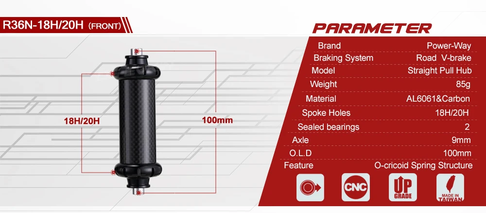 power way R36 велосипедные концентраторы из углеродного сплава для шоссейных велосипедов, велосипедные концентраторы power way R36