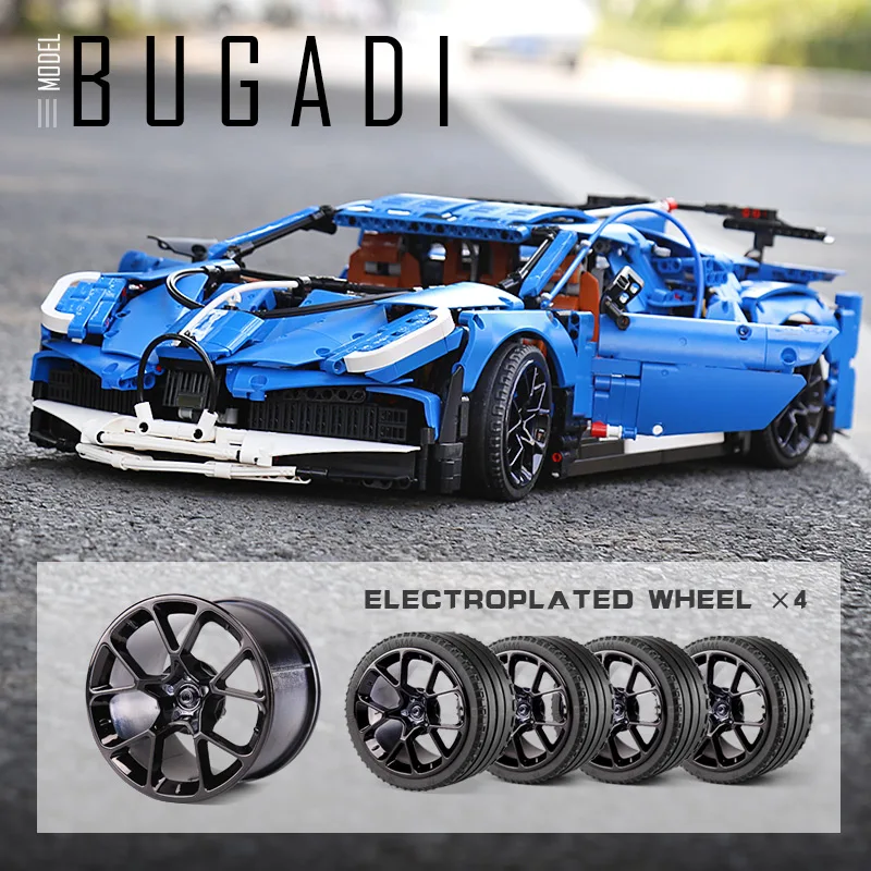 Yeshin 20086 Technic Car совместимая с Legoing 42083 Bugattis игрушки чугун автомобильные детские