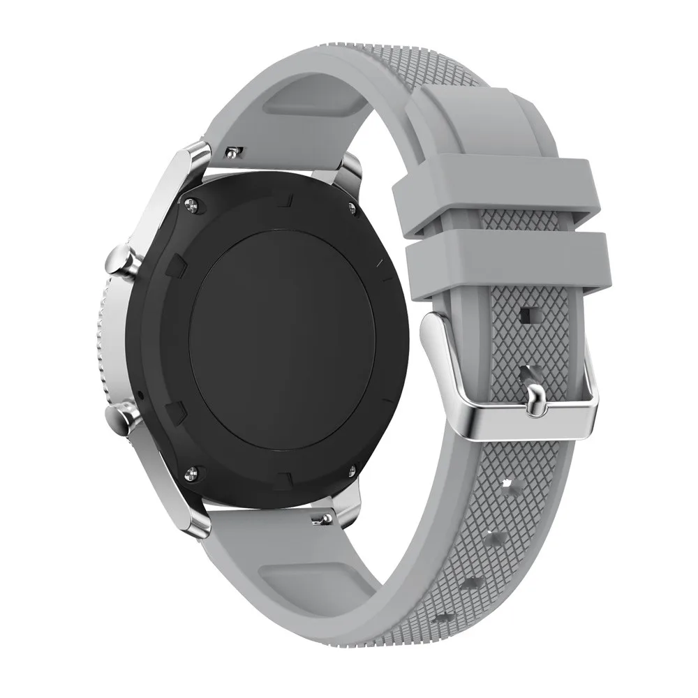 Gray Новинка, лидер продаж, Модный спортивный силиконовый браслет, ремешок для samsung gear S3 Frontier, высокое качество, Прямая поставка - Цвет: Gray