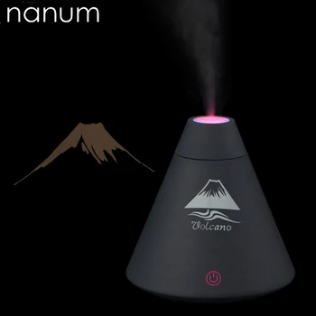 アロマエッセンシャルオイルディフューザーミニ超音波火山加湿器空気清浄機ledライトusb車の空気清浄ミストメーカー